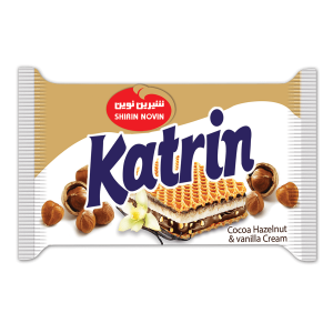 ویفر کاترین کاکائو فندق و کرم وانیل