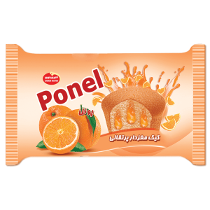 کیک پونل مغزدار با مربای پرتقال