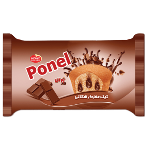 کیک پونل با کرم شکلاتی